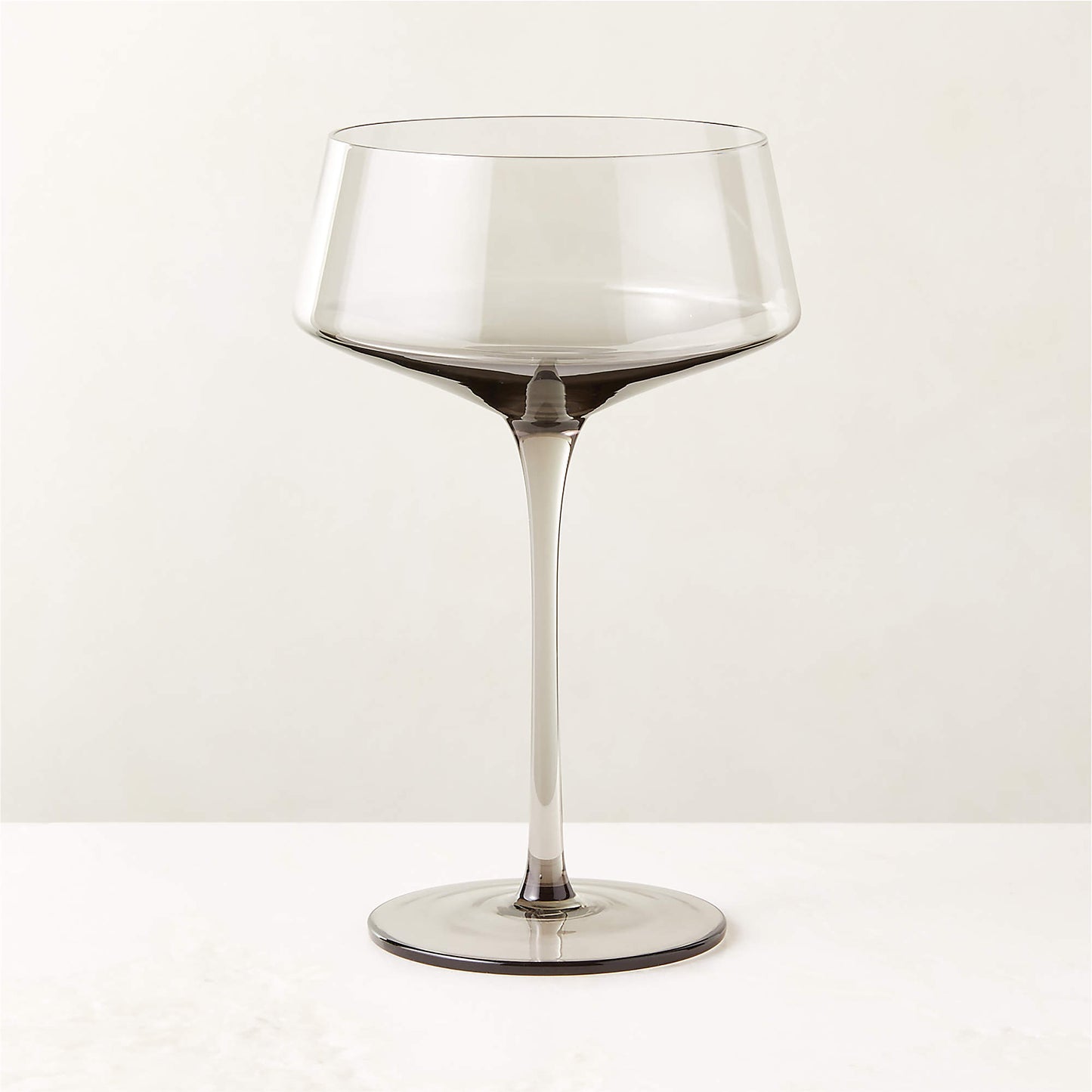 Smoke Coupe Glass