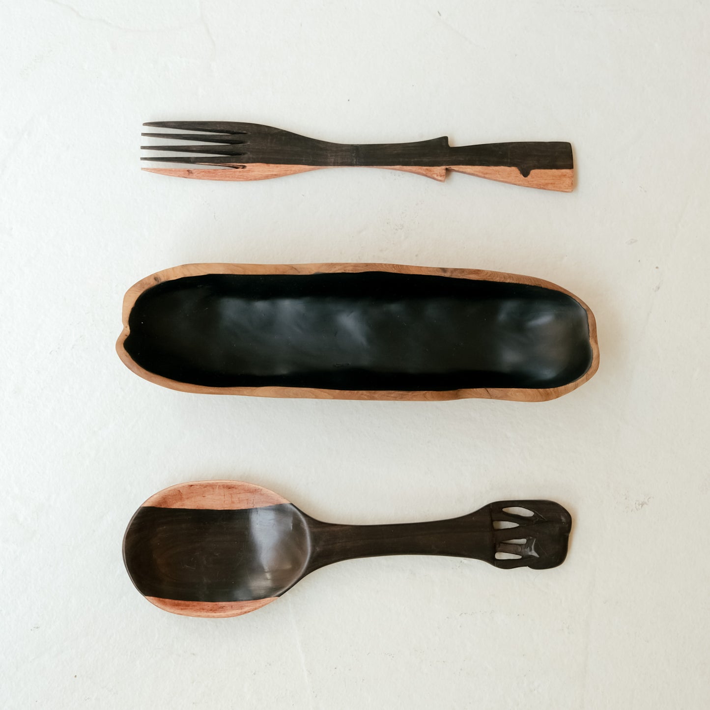 Medium Long Wooden Bowl