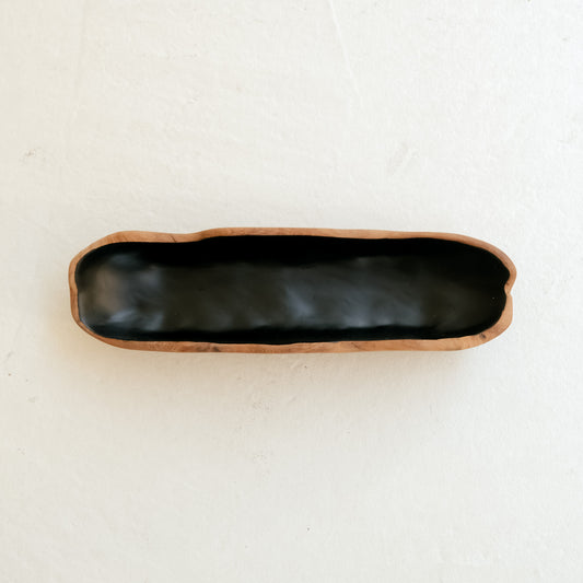 Medium Long Wooden Bowl
