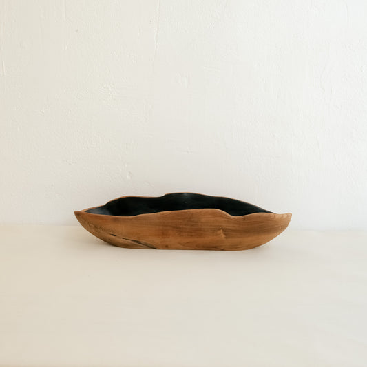 Medium Long Wooden Bowl